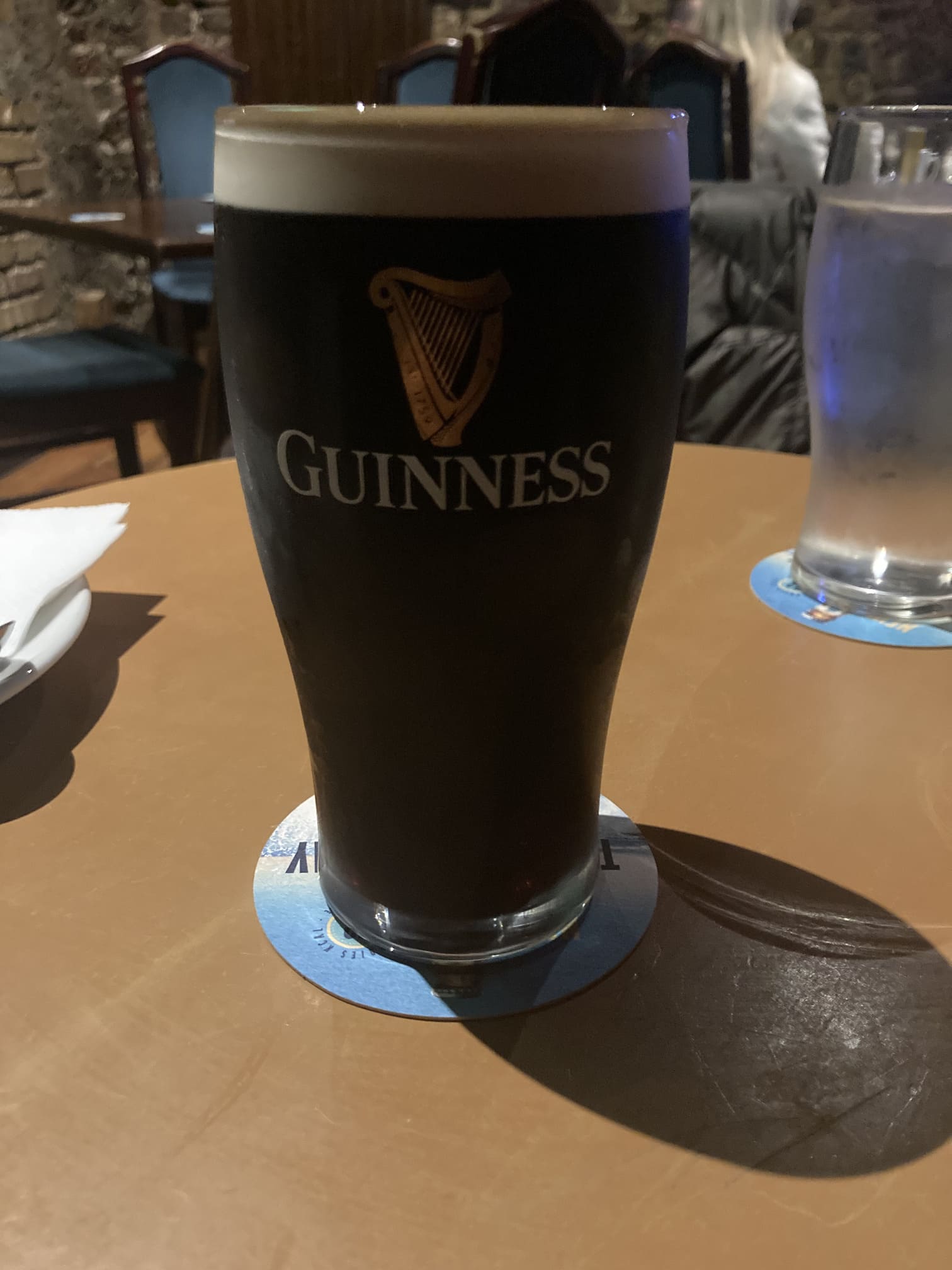 ギネスのパイントグラス