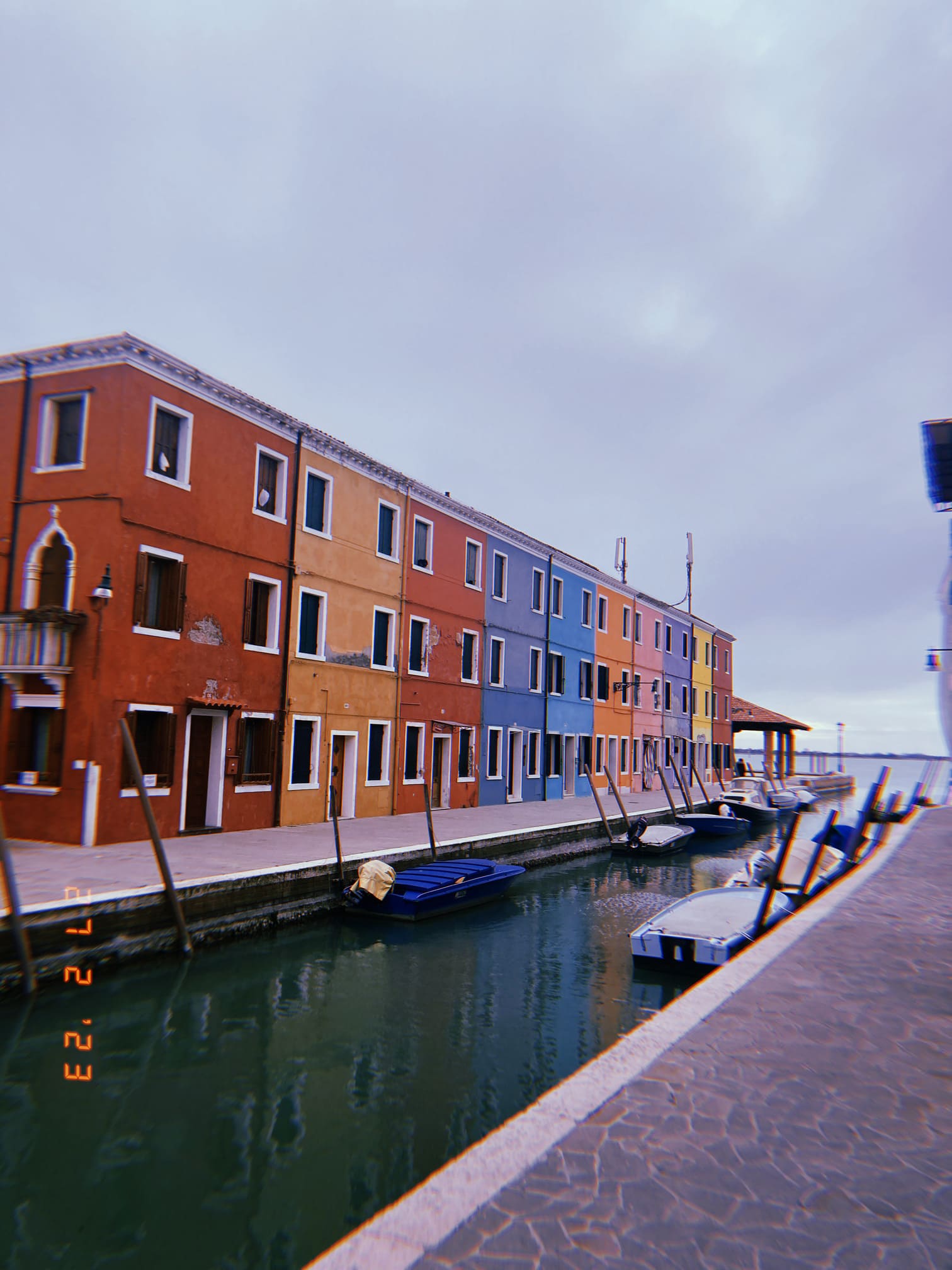 ブラーノ島のカラフルな街並み