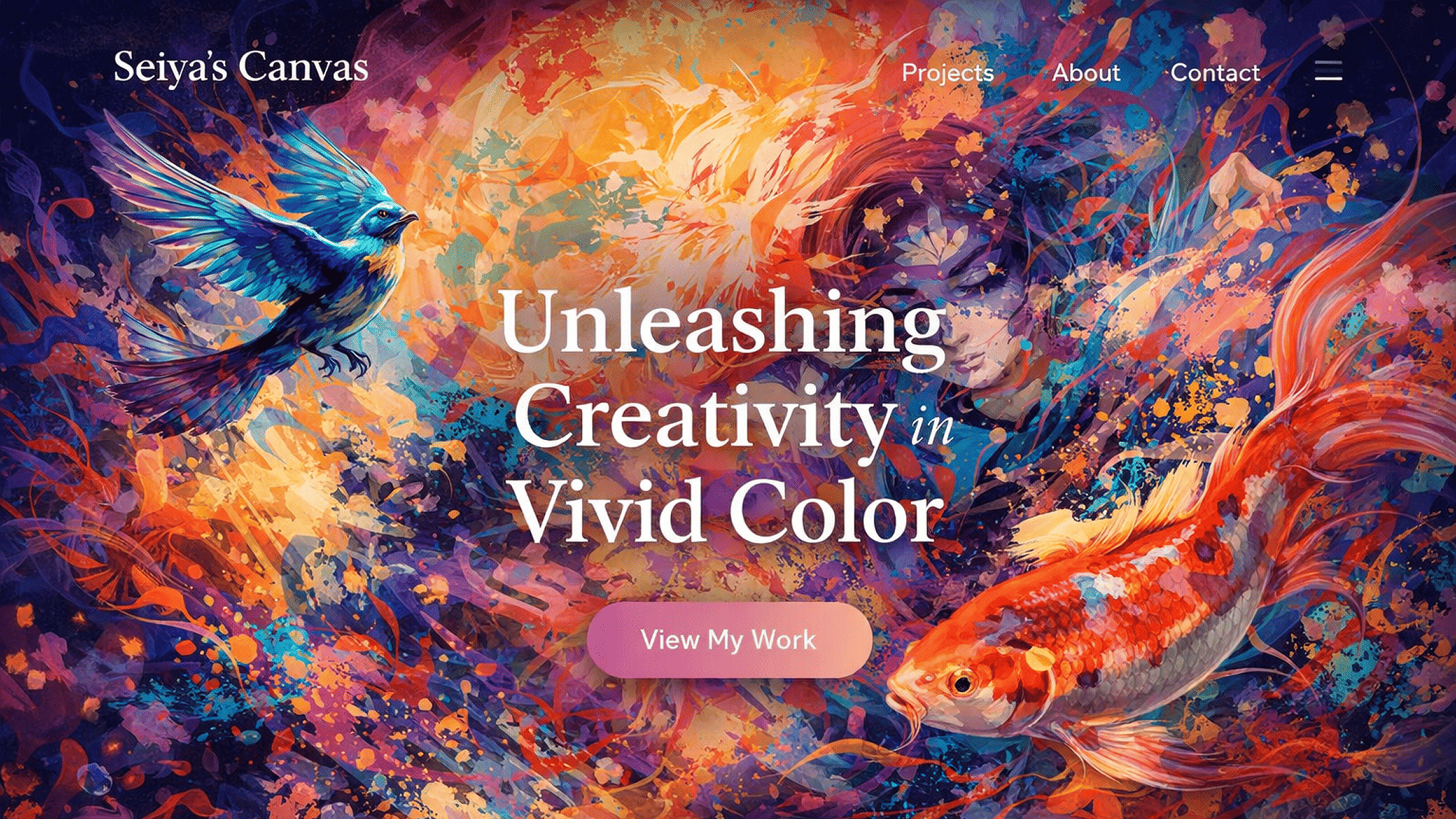 Seiya’s Canvasのアーティストポートフォリオサイト