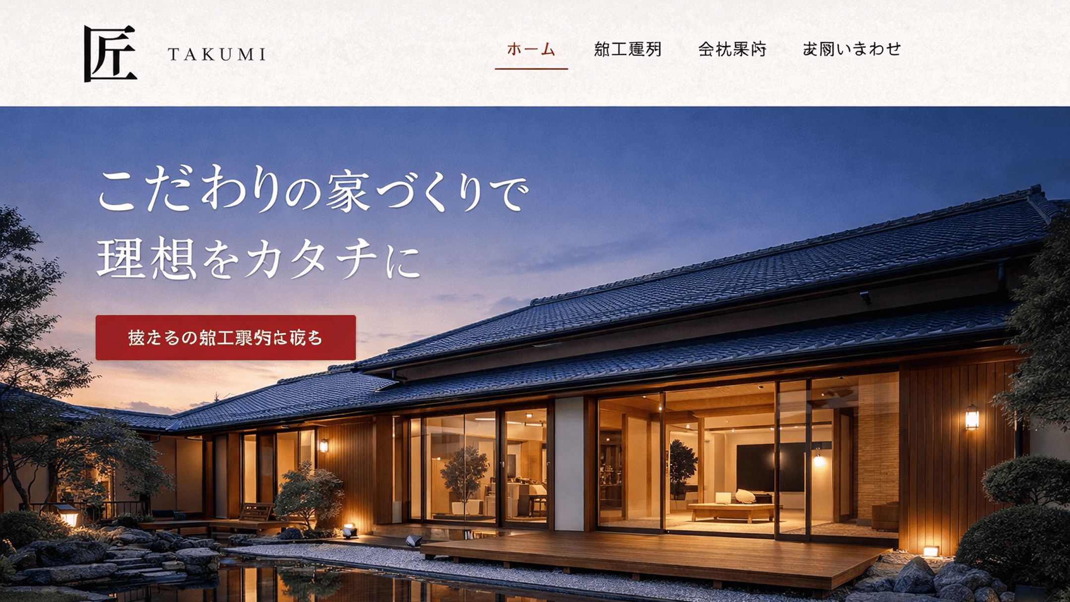 株式会社 匠 オフィシャルサイトのビジュアル