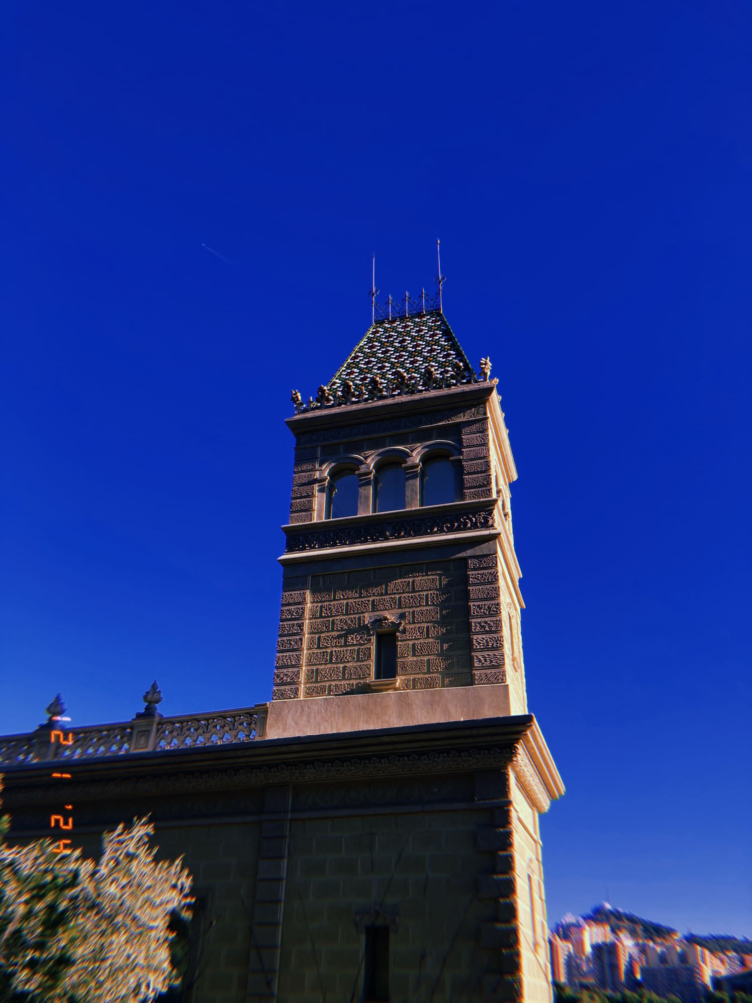 グエル公園の独特な建物（バルセロナ）